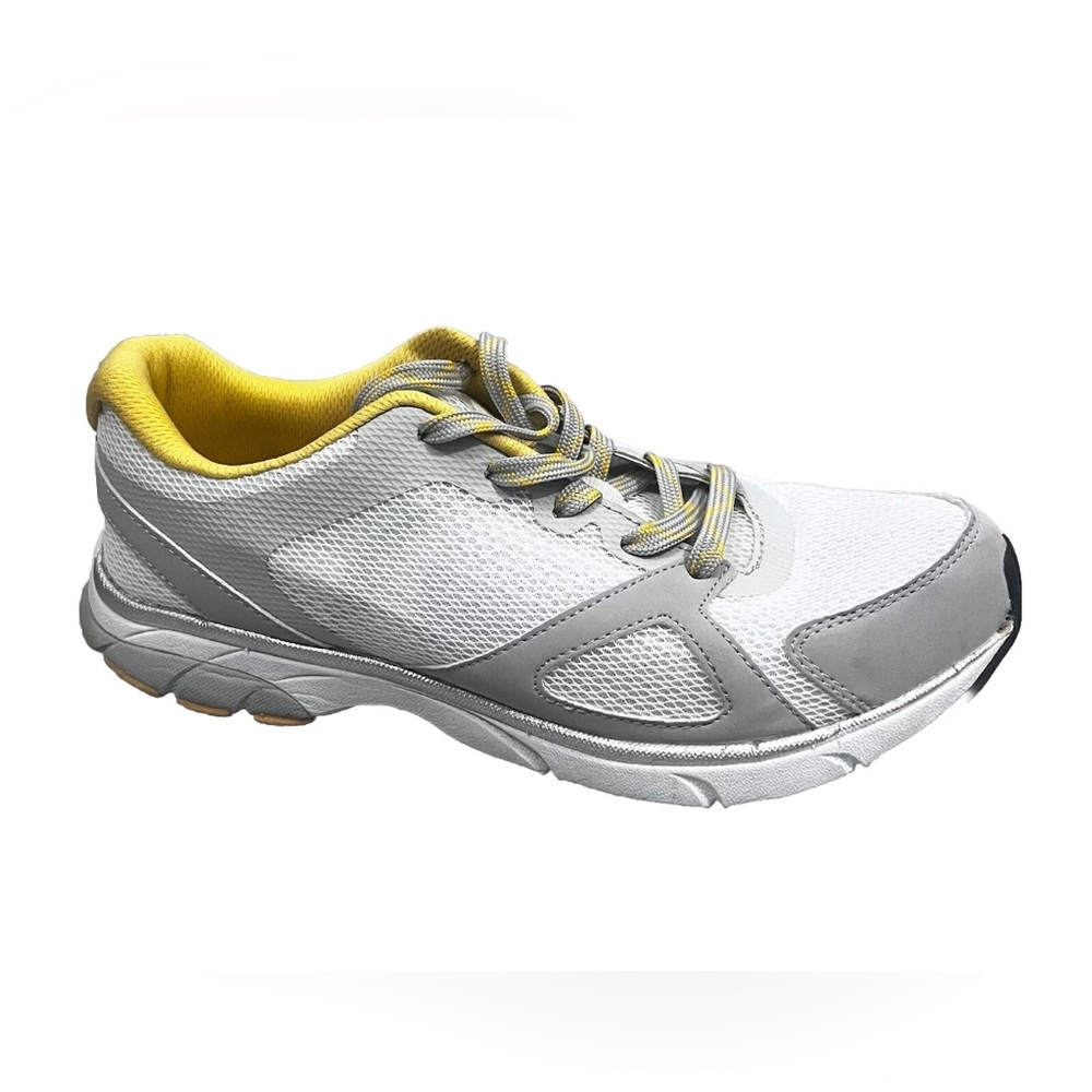 Vionic Yellow White Gray Drift Tokyo Leisure Athletic Running Sneakers Sz 9.5